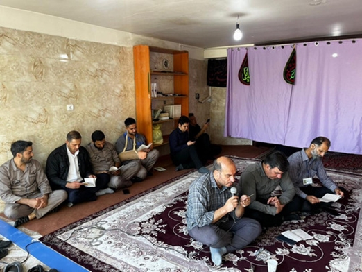 برگزاری مراسم پرفیض زیارت عاشورا در بیمارستان زعیم 